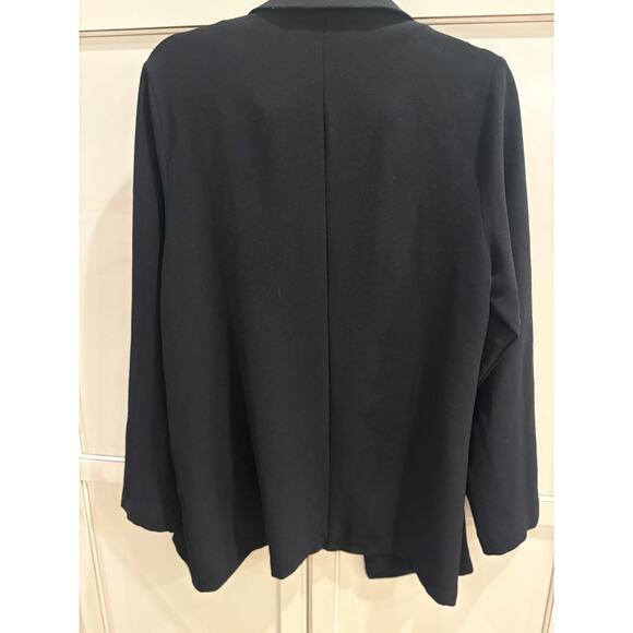 Lush Novak Crepe Blazer Black Size M 8-12 - Picture 3 of 3